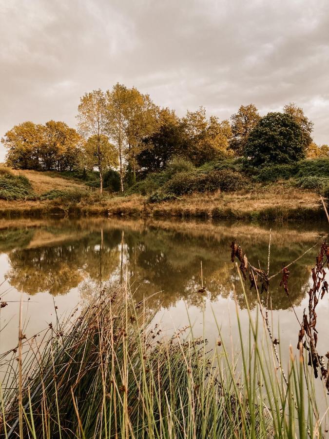 La Ferme Du Pont De Maumy, Cabane Au Bord De L'Etang Et Bain Nordique Busserolles Eksteriør bilde