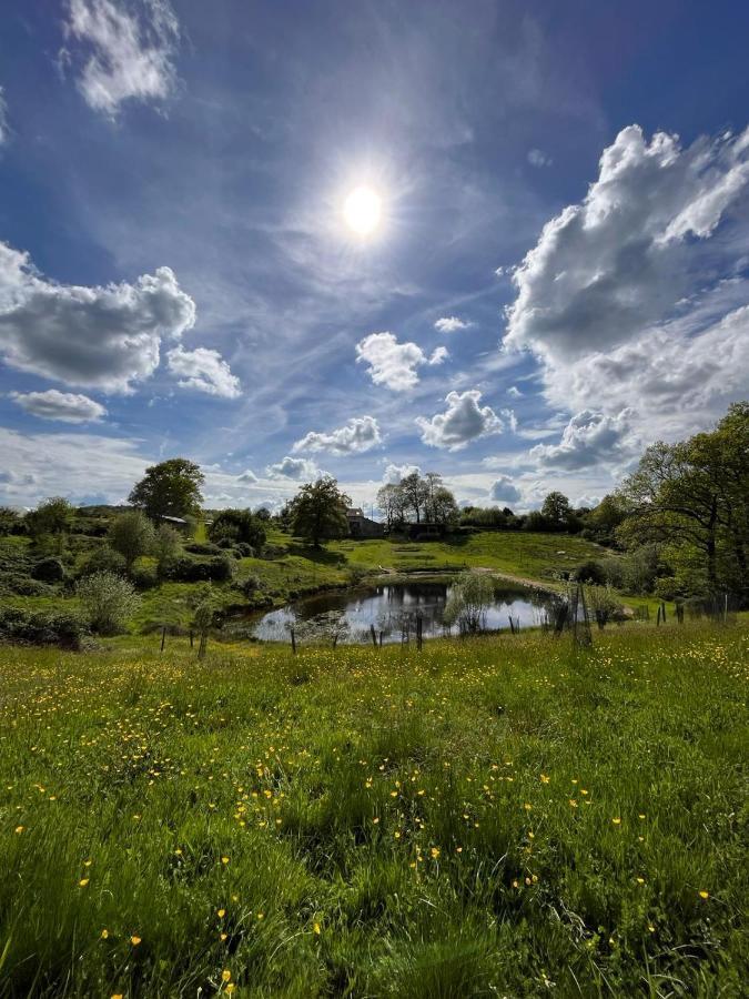 La Ferme Du Pont De Maumy, Cabane Au Bord De L'Etang Et Bain Nordique Busserolles Eksteriør bilde